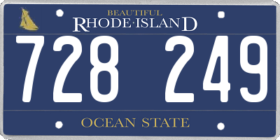 RI license plate 728249