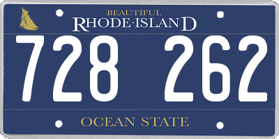 RI license plate 728262