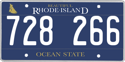 RI license plate 728266