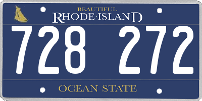 RI license plate 728272