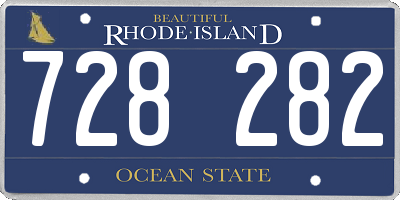 RI license plate 728282