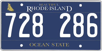 RI license plate 728286