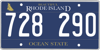 RI license plate 728290