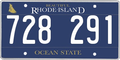 RI license plate 728291