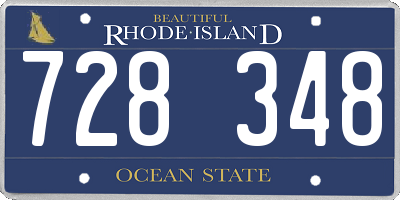 RI license plate 728348