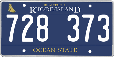RI license plate 728373
