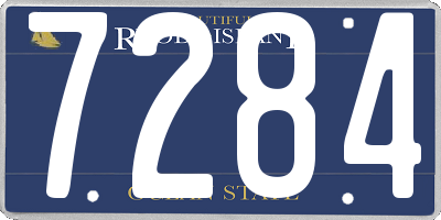 RI license plate 7284