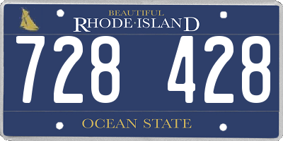 RI license plate 728428