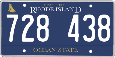 RI license plate 728438