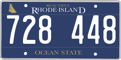 RI license plate 728448