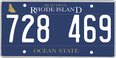 RI license plate 728469