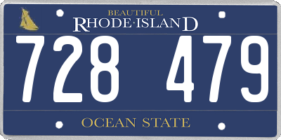 RI license plate 728479