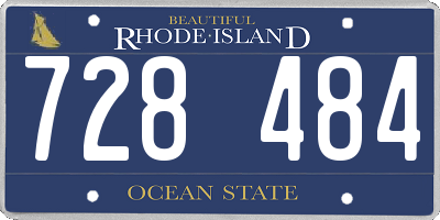 RI license plate 728484