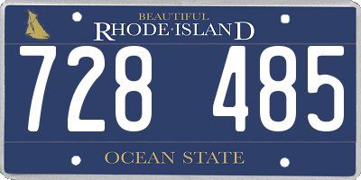 RI license plate 728485