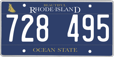 RI license plate 728495