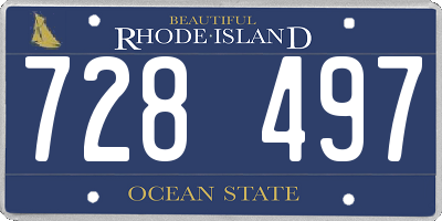 RI license plate 728497