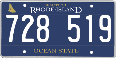 RI license plate 728519
