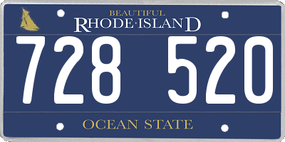 RI license plate 728520