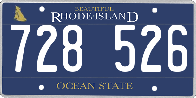RI license plate 728526