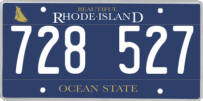 RI license plate 728527