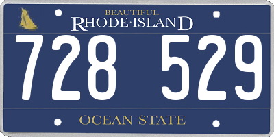 RI license plate 728529