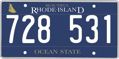 RI license plate 728531