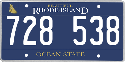 RI license plate 728538