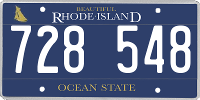 RI license plate 728548
