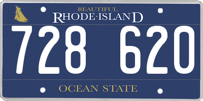 RI license plate 728620