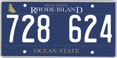 RI license plate 728624