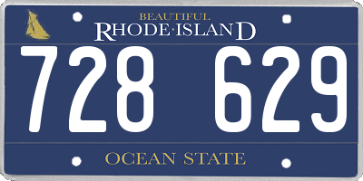 RI license plate 728629