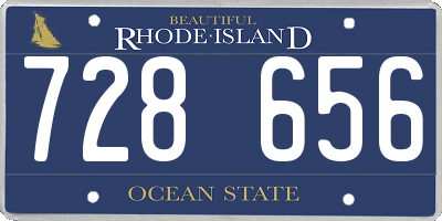 RI license plate 728656