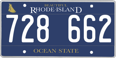 RI license plate 728662