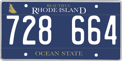 RI license plate 728664
