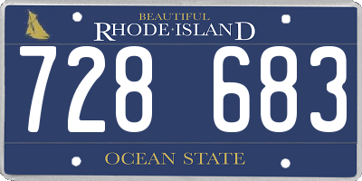 RI license plate 728683