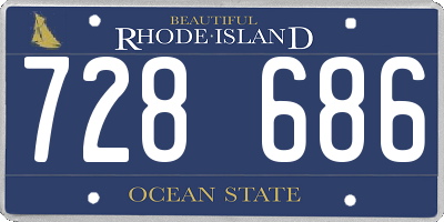 RI license plate 728686