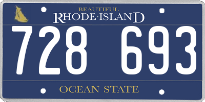 RI license plate 728693