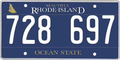 RI license plate 728697