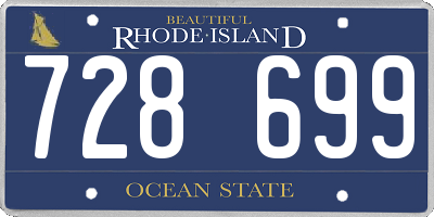 RI license plate 728699