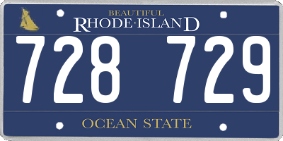 RI license plate 728729