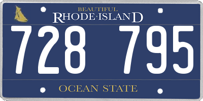 RI license plate 728795