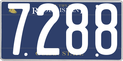 RI license plate 7288