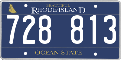 RI license plate 728813