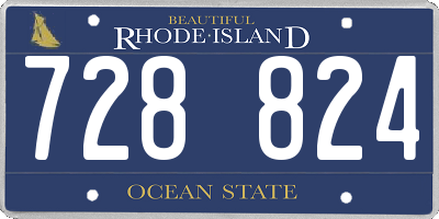 RI license plate 728824