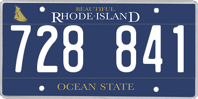 RI license plate 728841