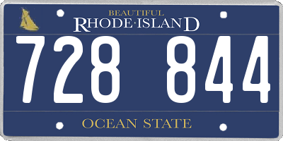 RI license plate 728844
