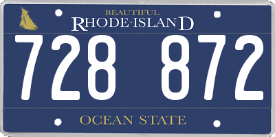RI license plate 728872