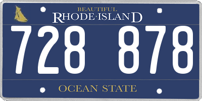 RI license plate 728878