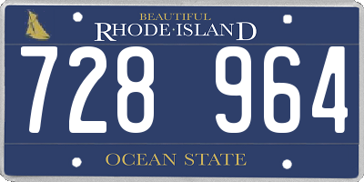 RI license plate 728964