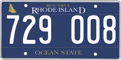 RI license plate 729008
